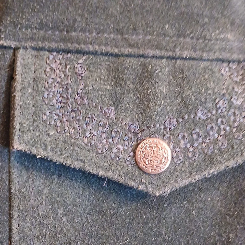 Agapo. Forest Green Suede Leather Vest. Agapo petite‎ Collection